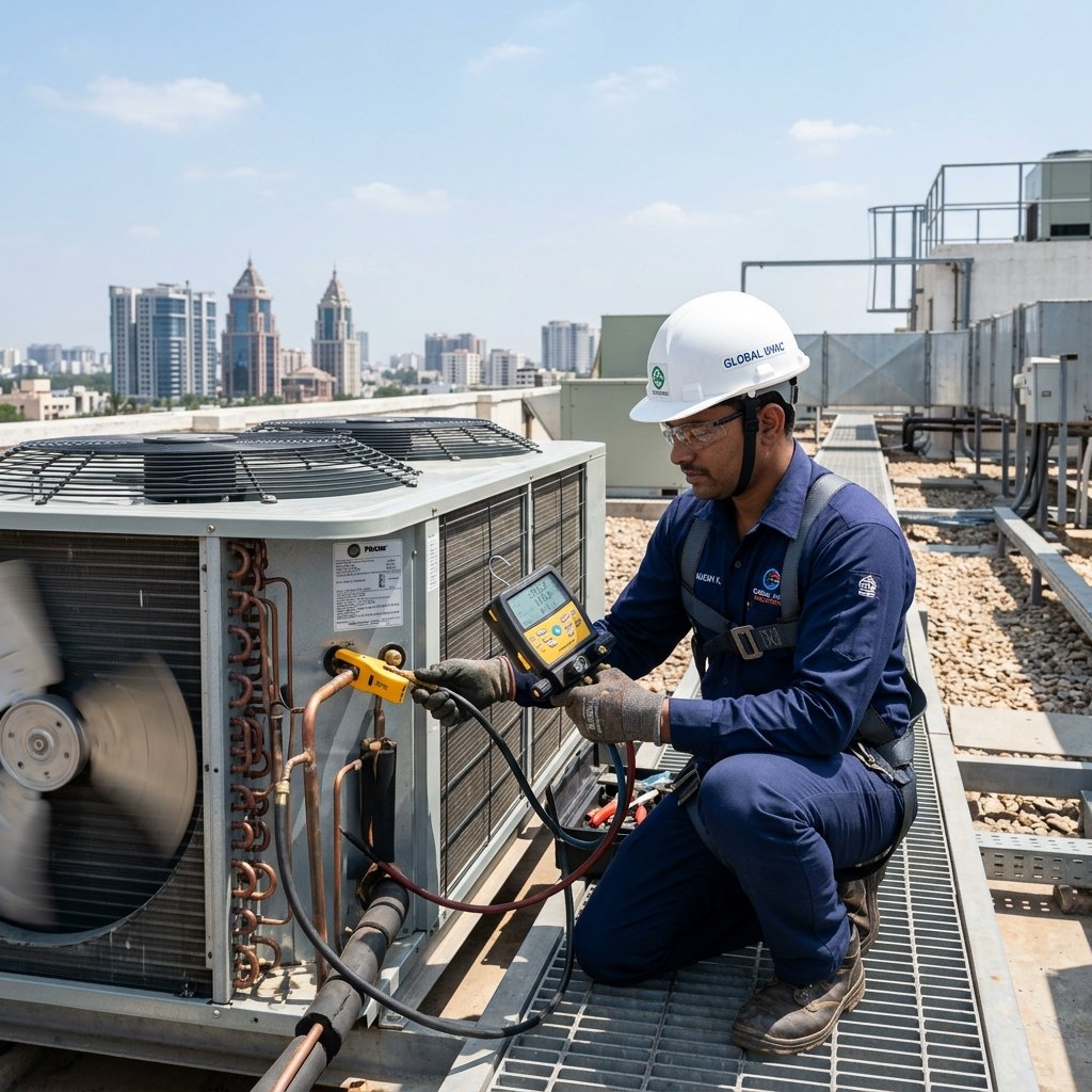 AirSmart HVAC technician servicing units